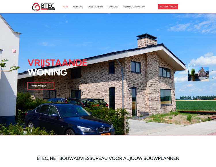 Nieuwe website Btec